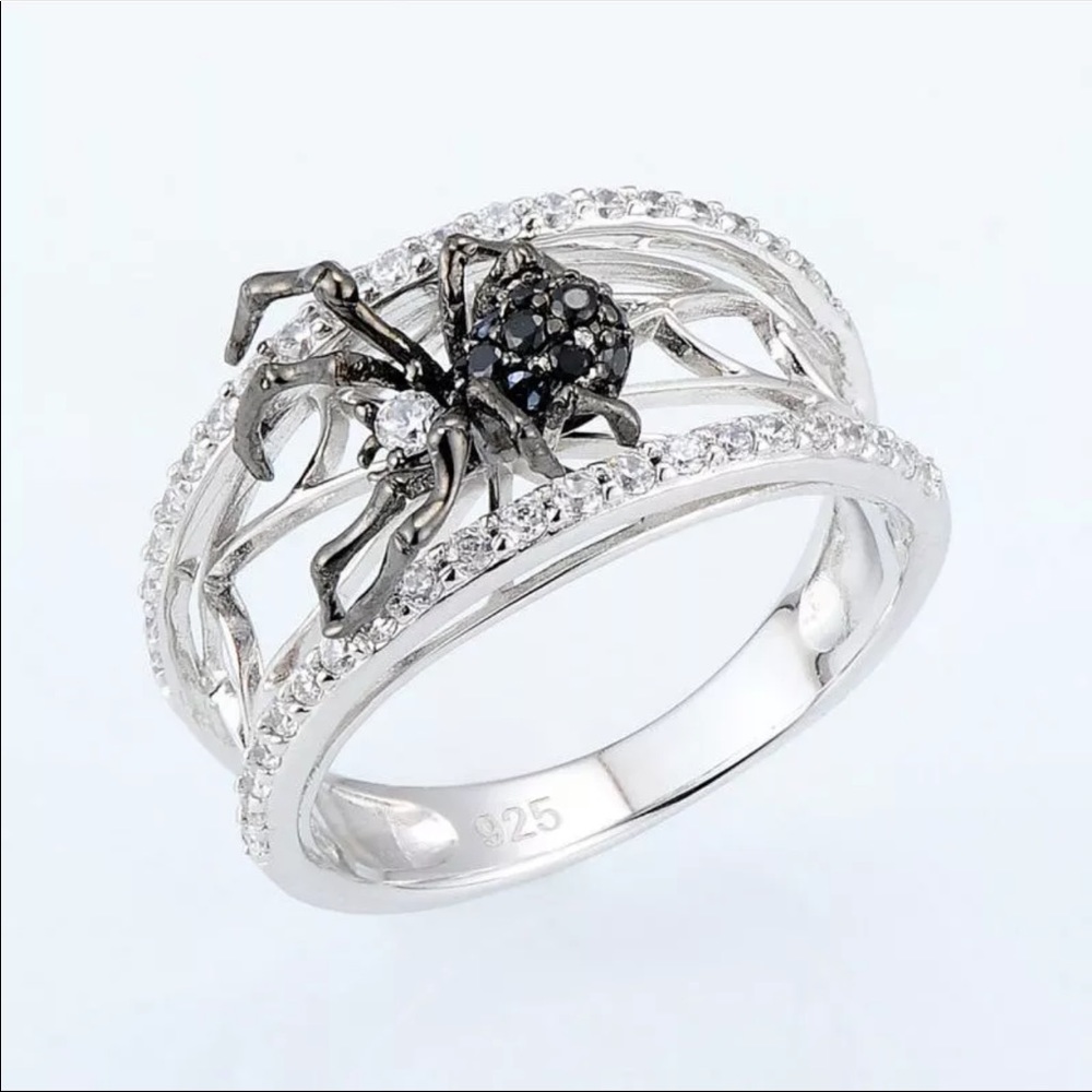 New 925 Sterling Silver Sapphire Beautiful Ring